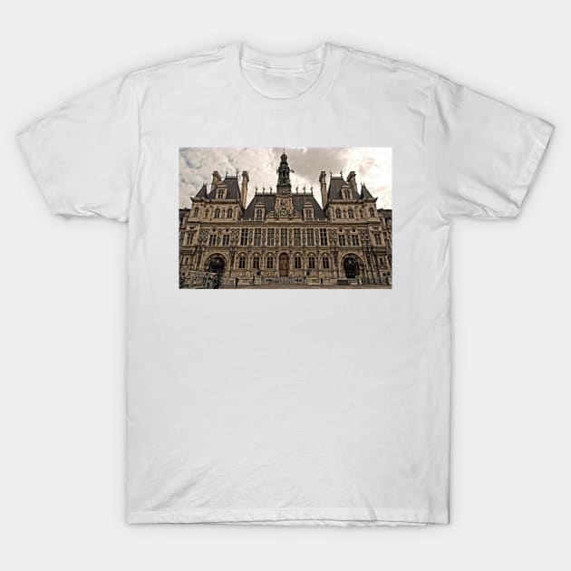 Hotel de Ville - Paris © T-Shirt by PrinceJohn